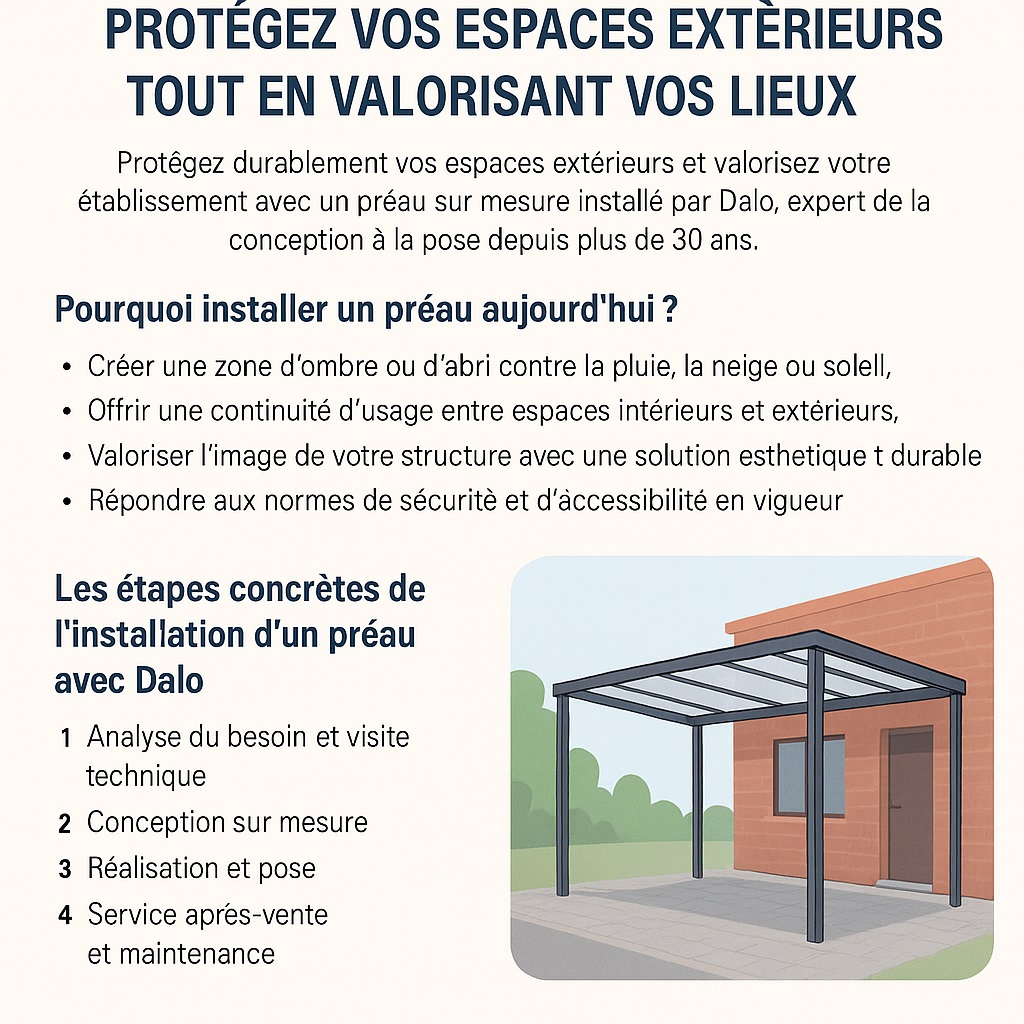 Installation et pose de préaux